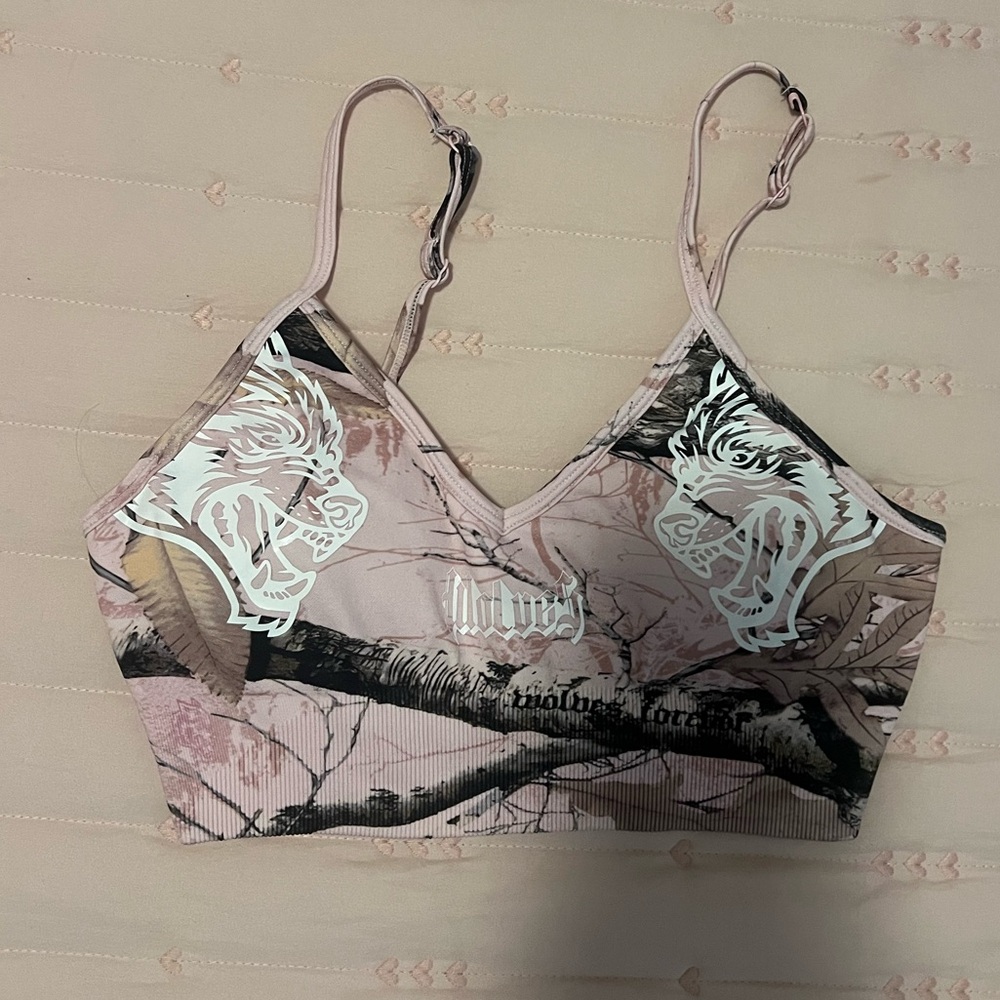 Darc Sport Pink Camo Sports Bra